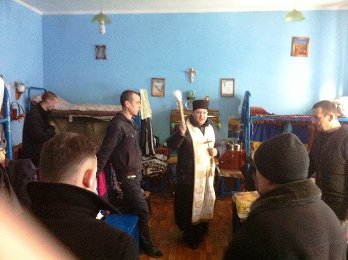 В святий день Богоявлення, капелани освятили воду для засуджених